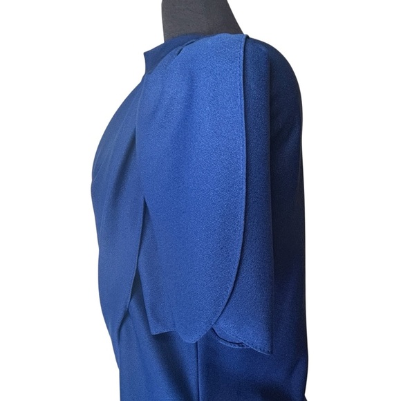 Conti-Lee New York Matching Two Piece Top And Skirt Navy Blue Vintage Sheer XL - Picture 7 of 16